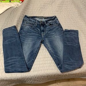 American Eagle skinny jeans.